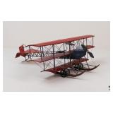 Metal Tri-Plane Figure