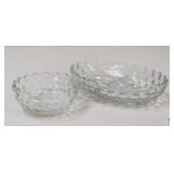 Fostoria Divided Dish & Bowl / 2 Pc