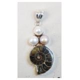 Sterling Pendant w/ Shell