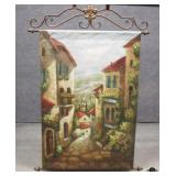 Hanging Painted Canvas Tapestry