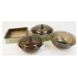 Pyrex Metal & Glass Pieces / 7 pc