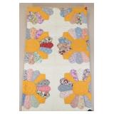 Handmade Queen Quilt - Dresden Plate Pattern