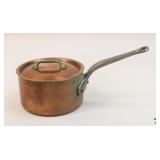 Crate & Barrel Copper Saucepan w/Lid