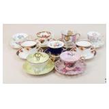 9 Cup/Saucer Sets - Royal Albert, Staffordshire+