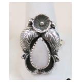 Sz 6.5 Sterling Mother of Pearl Ring