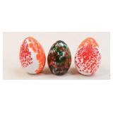 Bohemia/Bohdana Crystal Eggs / 3 pc