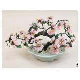 Glass Jade Cherry Blossom Bonsai