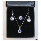 Sterling Amethyst Set