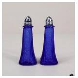Cobalt Blue Salt & Pepper Shakers / 1 Set