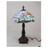 Table Lamp W/Stained Glass Shade