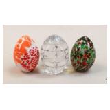 Bohemia/Bohdana Crystal Eggs / 3 pc