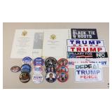President Trump Inauguration Program, Buttons +