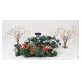 Metal Ornament Displays & Candle Holders / 4 Pc