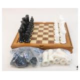Chess Pieces w/Wood Board