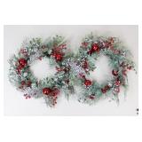 Regency  International Christmas Wreaths / 2 Pc
