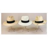 Sz: L Panama Hats / 3 Pc