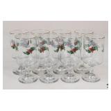 Christmas Stemware / 8 Pc