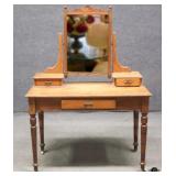 Vanity w/Mirror on Casters