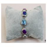 Sterling Semi-Precious Stone Bracelet