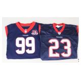 Sz XL Houston Texans Watt & Foster Jerseys/2Pc