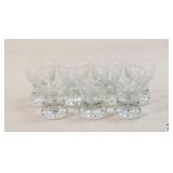 Etched Shot Glasses / 7 Pc
