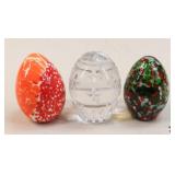 Bohemia/Bohdana Crystal Eggs / 3 pc