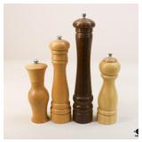Wood Pepper Mills /4pc