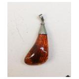 Sterling & Resin Pendant