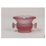 Fostoria Pink Satin Glass Ashtray