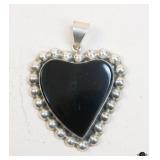 Sterling Black Onyx Pendant