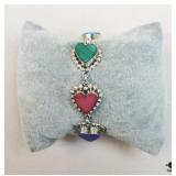 Sterling Semi-Precious Stone Bracelet