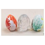 Bohemia/Bohdana Crystal Eggs / 3 pc