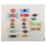 Art Glass Candy / 18 Pc