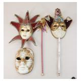 Mardi Gras Masks/Wands-Venice / 4 pc