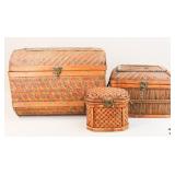 Wicker Nesting Baskets /3pc