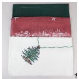 Spode + Christmas Tablecloths / 3 Pc