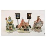 David Winter Cottages Collectible Figures/ 3pc