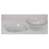 Footed Bowl & Divided Dish / 2 Pc Footed Bowl & Divided Dish / 2 Pc