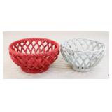 Espana + Glazed Ceramic Bread Baskets / 2 Pc Espana + Glazed Ceramic Bread Baskets / 2 Pc