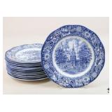12 Liberty Blue Dinner Plates 12 Liberty Blue Dinner Plates