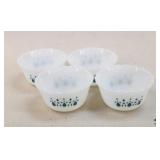 Milk Glass Ramekins  / 4 Pc Milk Glass Ramekins  / 4 Pc