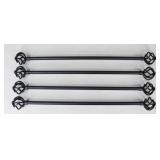 Metal Curtain Rods / 4 Pc Metal Curtain Rods / 4 Pc
