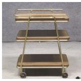 Mid Century Metal Rolling Bar Cart Mid Century Metal Rolling Bar Cart