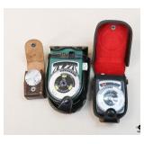 Weston, Miranda & Super Pilot Light Meters / 3 pc Weston, Miranda & Super Pilot Light Meters / 3 pc