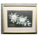 "Magnolia Flowers" S/N Print by R. Dollar "Magnolia Flowers" S/N Print by R. Dollar