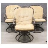 2 Swivel Patio Rockers with Cushions 2 Swivel Patio Rockers with Cushions