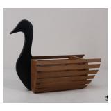 Wood Goose Planter Wood Goose Planter
