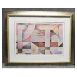 Abstract Litho Signed Richard Hall Abstract Litho Signed Richard Hall