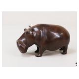 Carved Wood Hippo Carved Wood Hippo