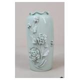 Glazed Floral Design Vase Glazed Floral Design Vase